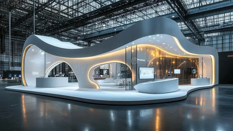 Espaço de exposição com design inovador