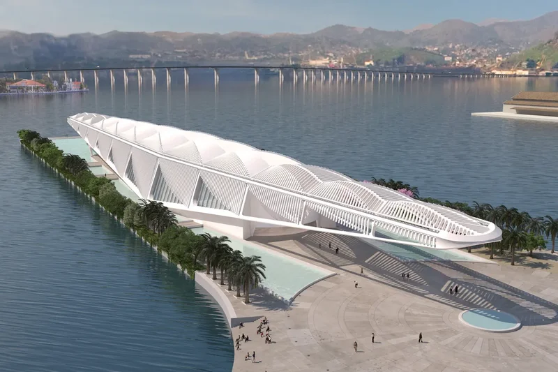 O Museu do Amanhã, de Santiago Calatrava, no Rio de Janeiro.