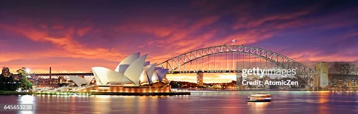 Ópera de Sydney vista durante o dia