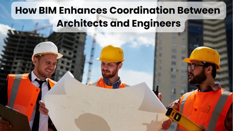Infográfico mostrando a colaboração entre diferentes disciplinas (arquitetura, estrutura, MEP) em um modelo BIM central.